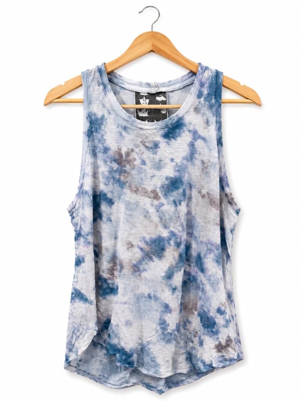 Young Fabulous & Broke Blue Tie-Dye Flowy Tank Top